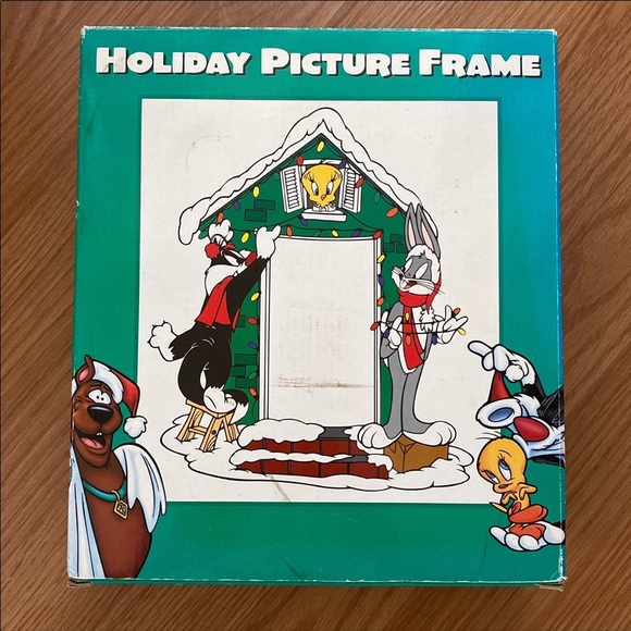 ❤️ Looney Tunes Christmas Holiday Picture Frame New - Picture 3 of 4